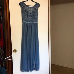 Blue bridesmaid dress